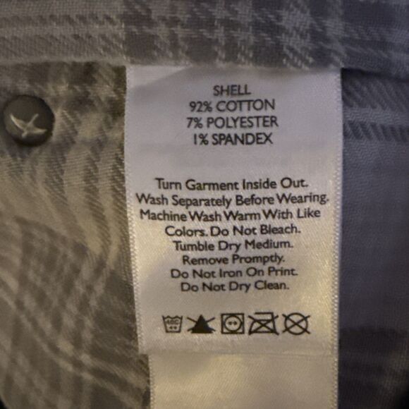 Eddie Bauer Boyfriend Relaxed Flannel-Lined Jeans Womens Size 2P Gray Outdoors - Picture 16 of 16